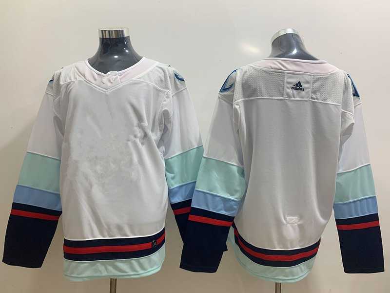 Youth Seattle Kraken Blank Navy White Stitched Adidas NHL Jersey->baltimore ravens->NFL Jersey
